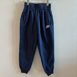 Nike Kids Navy Blue Jogger Bottom Sweatpants Size Small